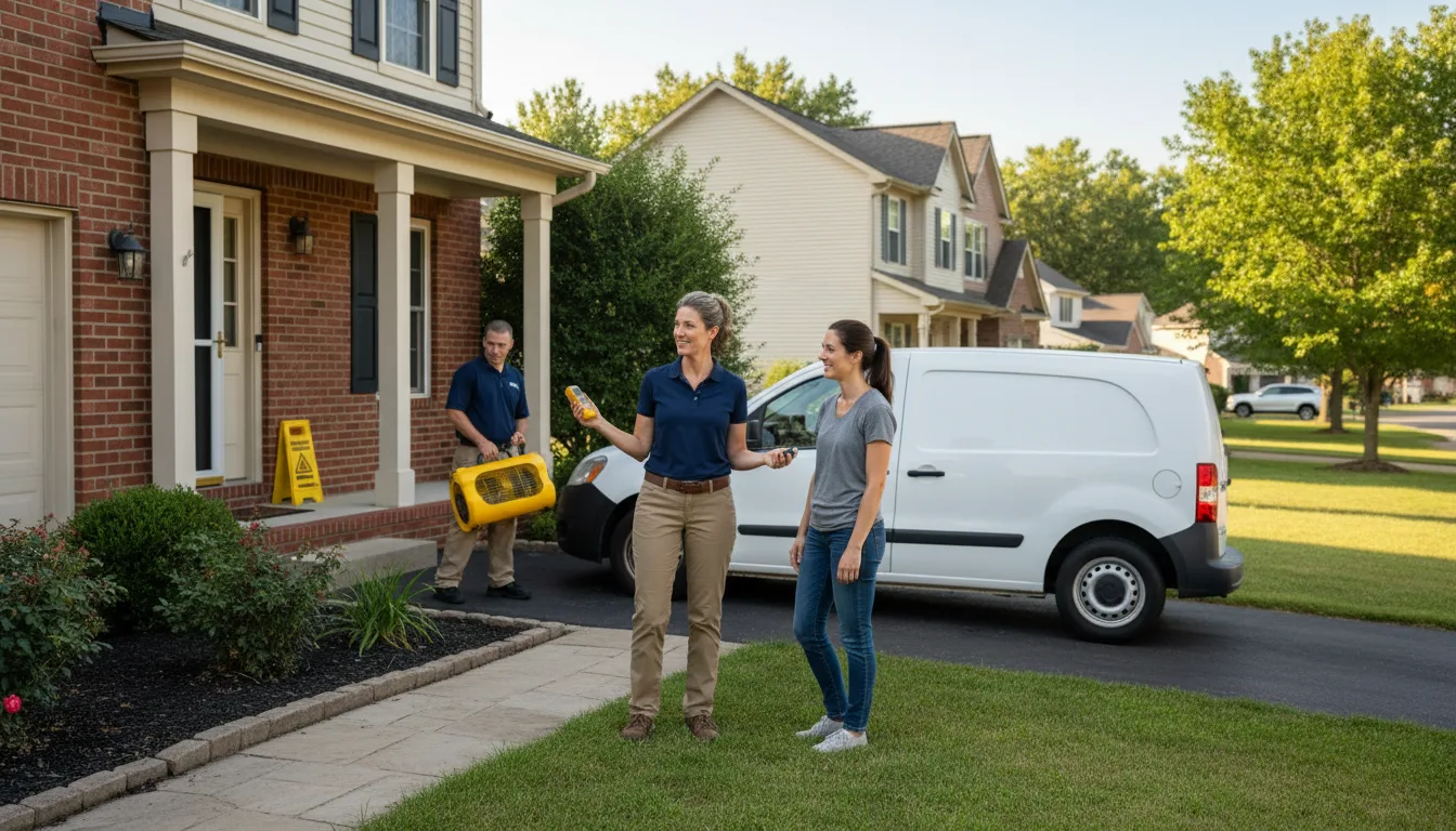 Residential water damage restoration in Saragosa, TX